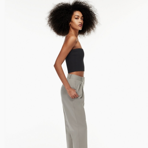 NWOT aritzia babaton sculpt knit tube top white M - Picture 2 of 8